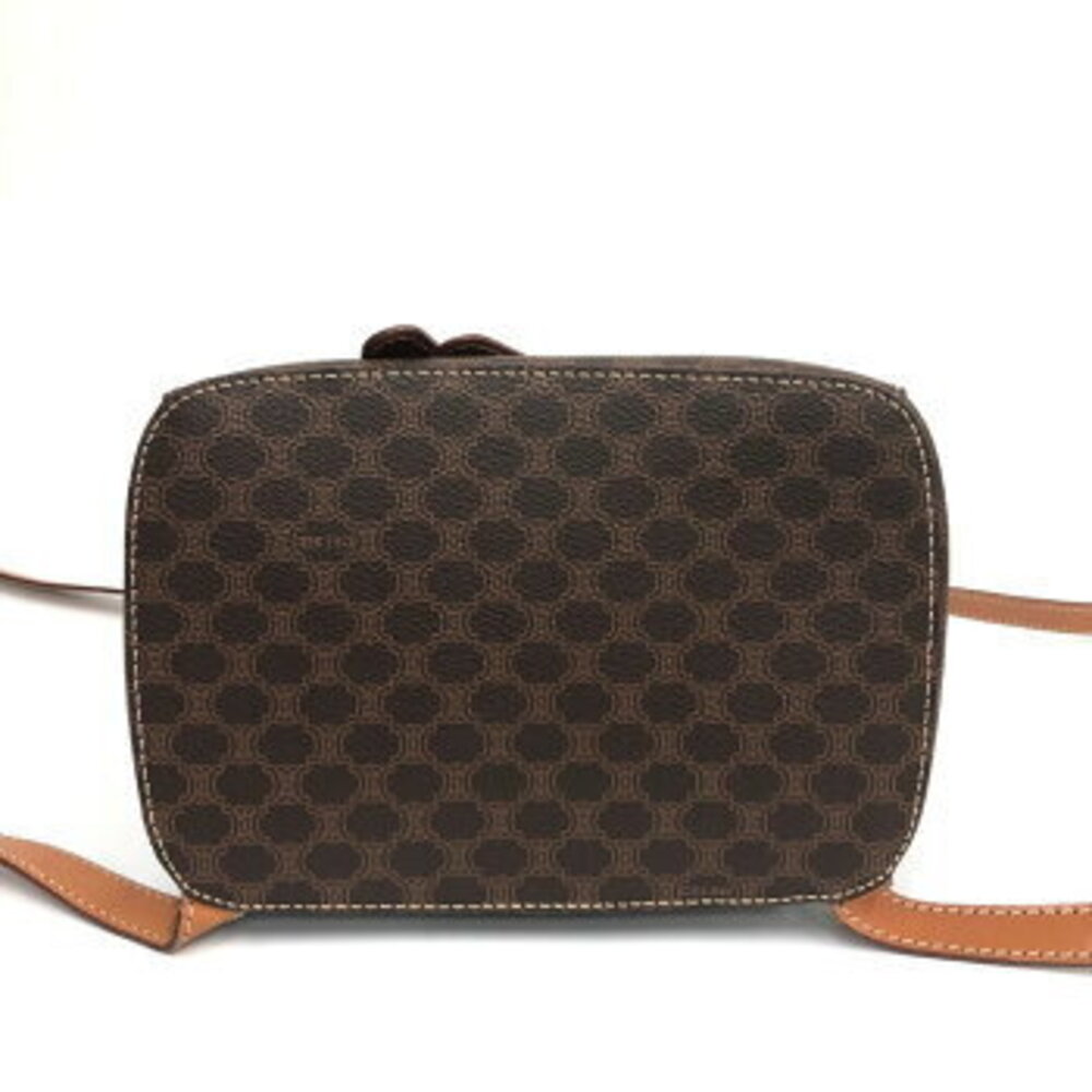 Celine Brown Macadam Border Backpack - Picture 3 of 8